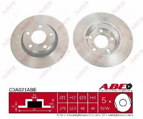 Гальмівні диски передні C3A021ABE ABE