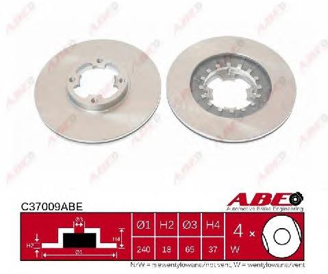 C37009ABE ABE Гальмо дискове переднє