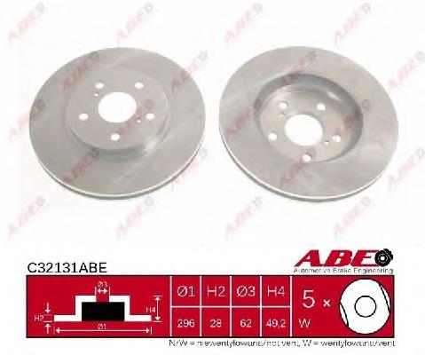 Диск гальмівний передній ABE C32131ABE