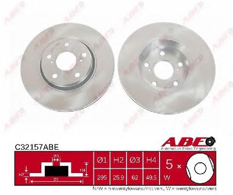 C32157ABE ABE Гальмо дискове переднє