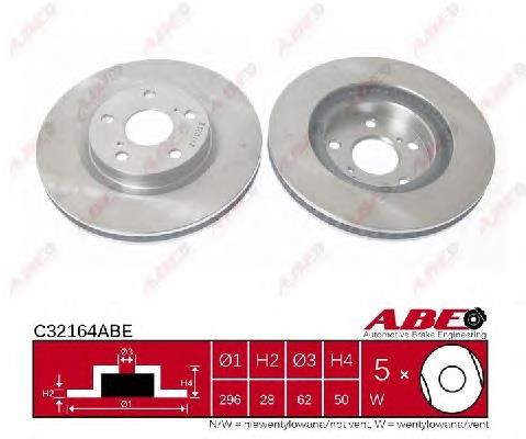 Диск переднього гальма ABE C32164ABE ціна, від 46.68 USD