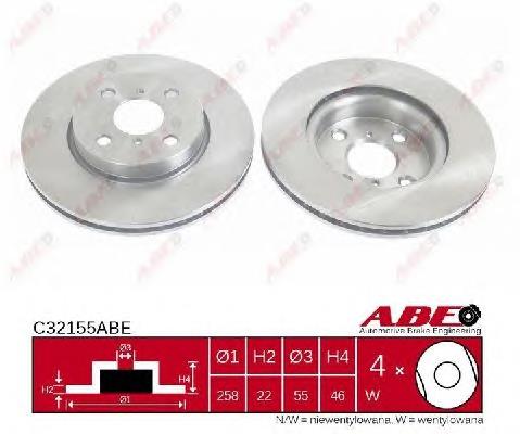 C32155ABE ABE Гальмо дискове переднє