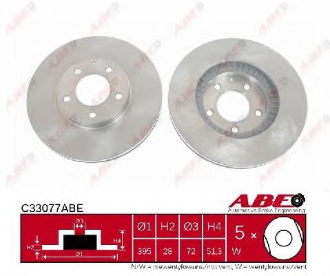 Диск гальмівний передній ABE C33077ABE