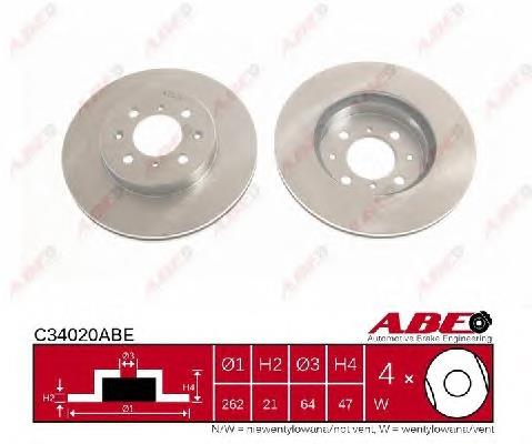 C34020ABE ABE Гальмо дискове переднє