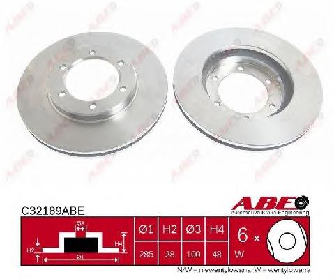 Диск гальмівний передній ABE C32189ABE