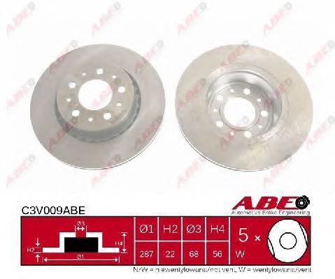 Купити C3V009ABE ABE Ротор гальмівний