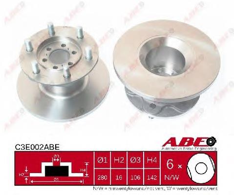 Гальмівні диски передні C3E002ABE ABE