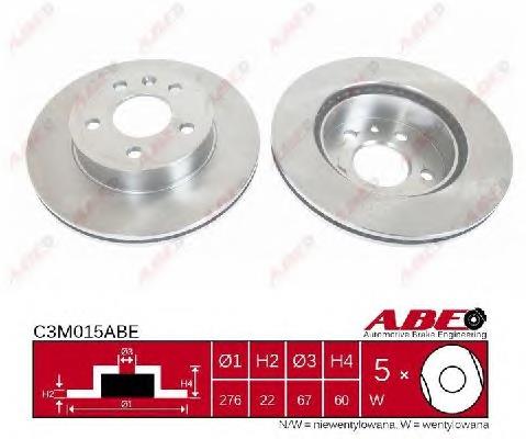 Диск гальмівний передній ABE C3M015ABE