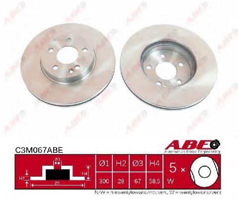 Гальмівні диски передні C3M067ABE ABE