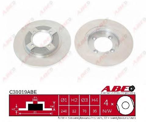 Гальмівні диски передні C31019ABE ABE