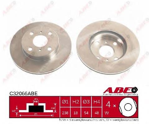 Диск гальмівний передній ABE C32066ABE