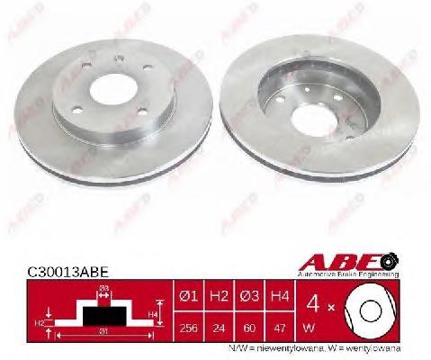 Диск переднього гальма ABE C30013ABE ціна, від 25.57 USD