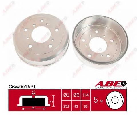 Купити C6W001ABE ABE Барабан гальмівний задній