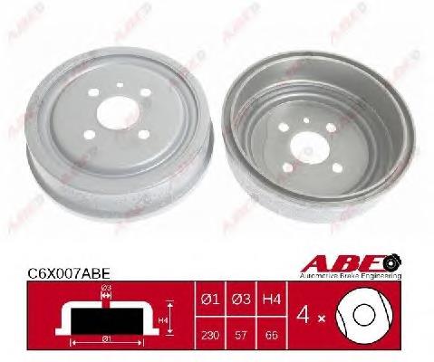Барабан гальмівний задній C6X007ABE ABE