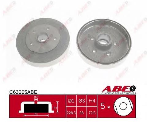 Купити C63005ABE ABE Барабан гальмівний задній