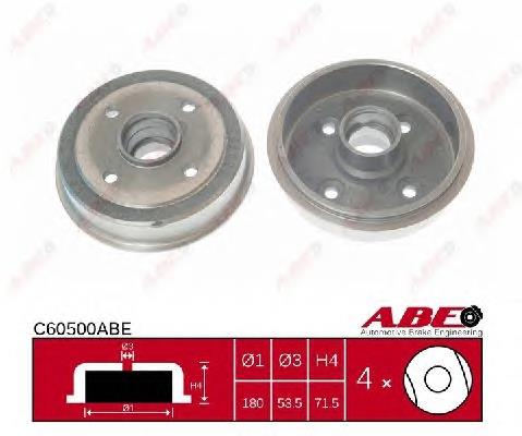 Барабан гальмівний задній C60500ABE ABE