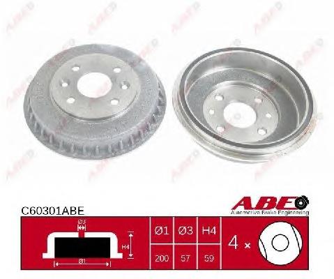 Купити C60301ABE ABE Барабан гальмівний задній