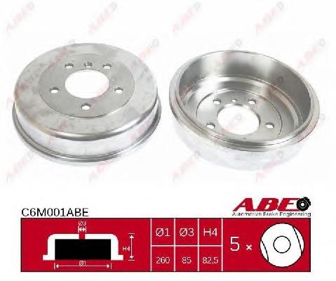 Барабан гальмівний задній ABE C6M001ABE ціна, від 39.92 USD