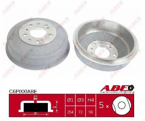 Барабан гальмівний задній ABE C6P000ABE