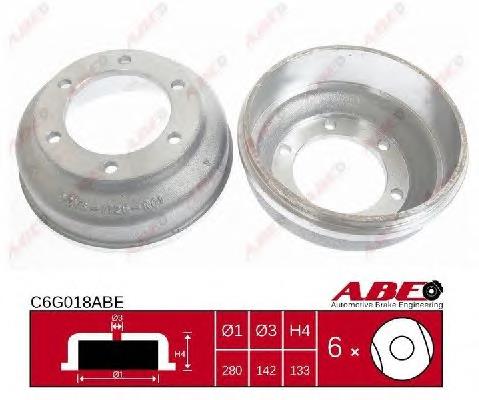 Барабан гальмівний задній ABE C6G018ABE
