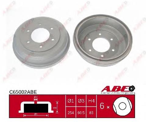 Барабан гальмівний задній ABE C65002ABE ціна, від 46.83 USD