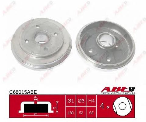 Барабан гальмівний задній ABE C68015ABE