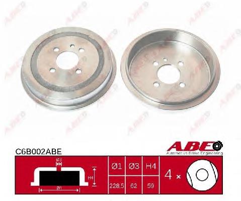 Барабан гальмівний задній C6B002ABE ABE