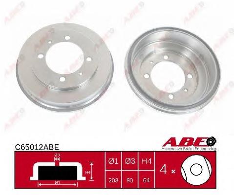 Барабан гальмівний задній ABE C65012ABE