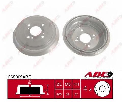 Купити C68009ABE ABE Барабан гальмівний задній