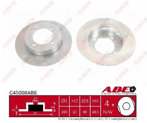 Купити C45008ABE ABE Диск заднього гальма