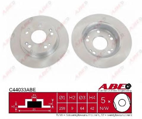 Купити C44033ABE ABE Диск заднього гальма