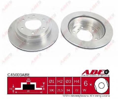 Купити C45003ABE ABE Диск заднього гальма