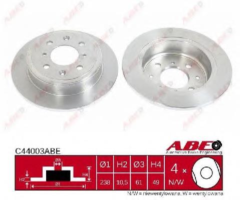 Купити C44003ABE ABE Диск заднього гальма