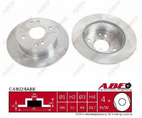 Задні дискові гальма ABE C44024ABE ціна, від 24.12 USD