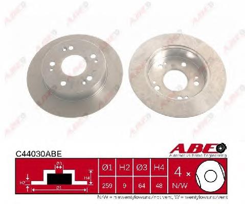 Задні дискові гальма ABE C44030ABE ціна, від 23.94 USD