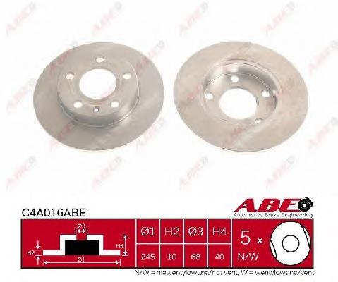 Купити C4A016ABE ABE Диск заднього гальма