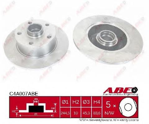 Задні дискові гальма ABE C4A007ABE ціна, від 30.93 USD