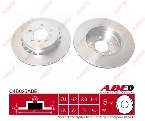 Гальмівні диски C4B025ABE ABE
