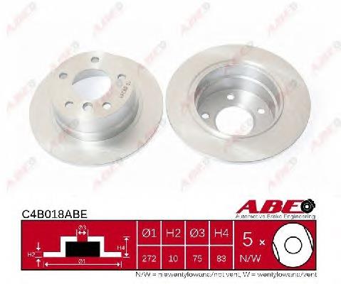 Диск гальмівний задній ABE C4B018ABE