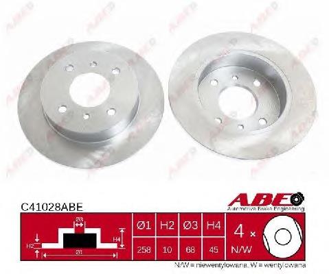 Диск гальмівний задній ABE C41028ABE