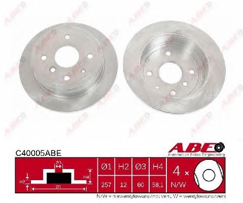 Задні дискові гальма ABE C40005ABE ціна, від 25.82 USD