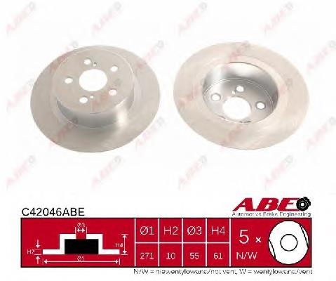 Диск гальмівний задній ABE C42046ABE