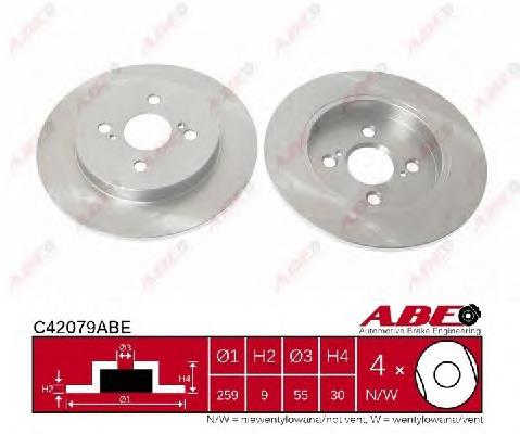 Купити C42079ABE ABE Диск заднього гальма