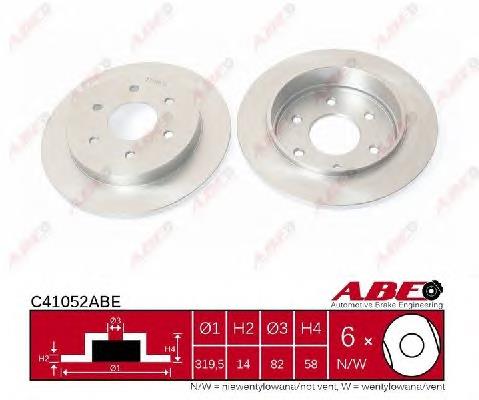 Диск гальмівний задній ABE C41052ABE