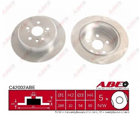 Задні дискові гальма ABE C42002ABE ціна, від 25.86 USD