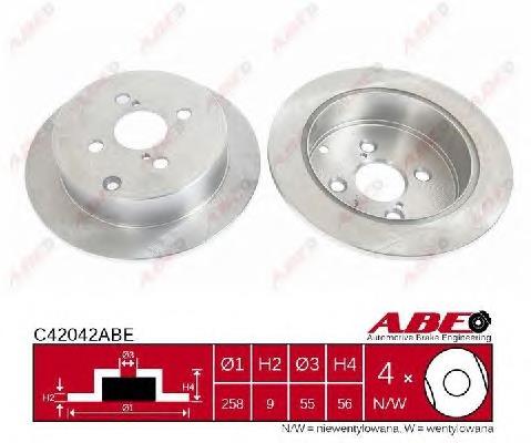 Купити C42042ABE ABE Диск заднього гальма
