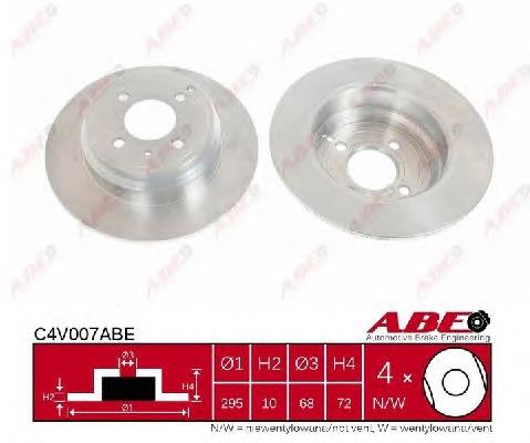Задні дискові гальма ABE C4V007ABE ціна, від 27.66 USD
