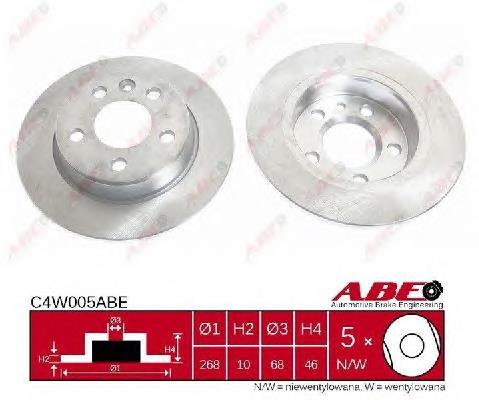 Задні дискові гальма ABE C4W005ABE ціна, від 22.14 USD