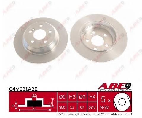 Задні дискові гальма ABE C4M031ABE ціна, від 29.67 USD