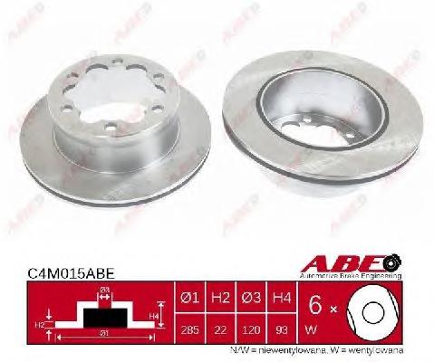 Диск гальмівний задній ABE C4M015ABE